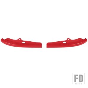 フロントバンパースプリッタープロテクターリップスポイラーディフューザーガードカバーダッジチャレンジャー R/T スキャットパック 2015 - Red