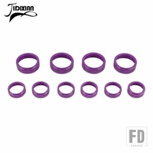 シボレー JIDIXIN 郊外用タホ用シルバラード 2019-24 アップカーセンターコンソールノブ装飾リング - PURPLE