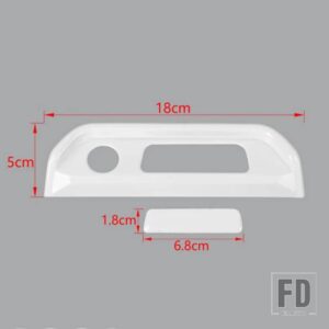 フォード ABS アームレストボックススイッチ装飾カバーブロンコ 2021-24 アップインテリアアクセサリー - White
