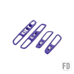ジープ インテリアウィンドウリフトボタンパネル装飾カバーレネゲード 2016-24 - PURPLE