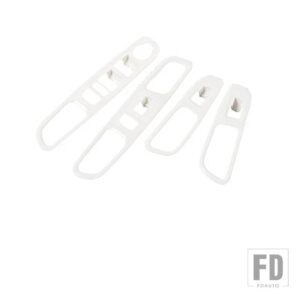 ジープ インテリアウィンドウリフトボタンパネル装飾カバーレネゲード 2016-24 - White