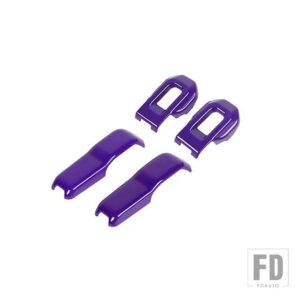 ジープ エンジンフードロック装飾カバーステッカーアクセサリーラングラー JL グラディエーター JT 2018-21 - PURPLE