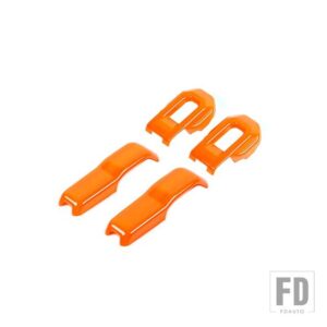 ジープ エンジンフードロック装飾カバーステッカーアクセサリーラングラー JL グラディエーター JT 2018-21 - Orange
