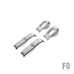 ジープ エンジンフードロック装飾カバーステッカーアクセサリーラングラー JL グラディエーター JT 2018-21 - Chrome