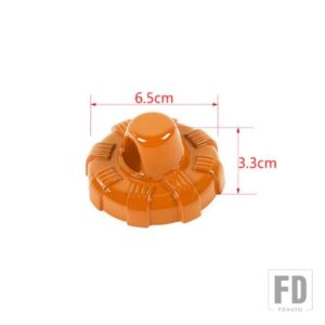 ジープ ラングラー JK JL 2007-2023 グラディエーター JT 2018-2023 車外装アンテナベース装飾カバー - orange B