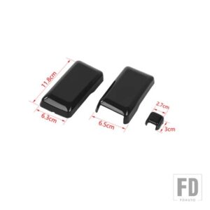 フォード ブロンコ 2021-24 リアドアテールゲートガラスヒンジフロントガラスワイパーノズル装飾カバー - Black