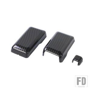 フォード ブロンコ 2021-24 リアドアテールゲートガラスヒンジフロントガラスワイパーノズル装飾カバー - carbon fiber grain