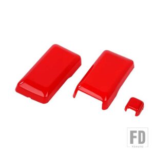フォード ブロンコ 2021-24 リアドアテールゲートガラスヒンジフロントガラスワイパーノズル装飾カバー - Red