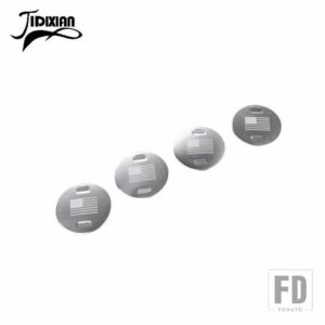ジープ カーエアコンベントアウトレット装飾カバーアクセサリー ラングラー JL 2018 グラディエーター JT 2018 - flag silver 4 PCS