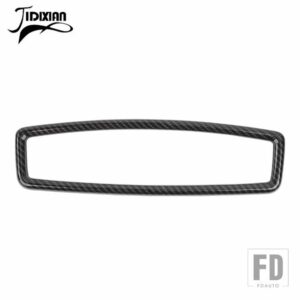 シボレー シルバラード 2022 2023 2024 インテリアバックミラー装飾リングカバーアクセサリー - carbon fiber grain