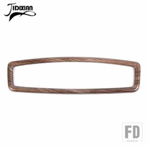 シボレー シルバラード 2022 2023 2024 インテリアバックミラー装飾リングカバーアクセサリー - Wood Grain