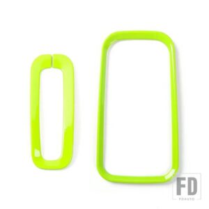 ジープ ABS ギアシフト装飾リングカバーラングラー JK 2011-17 インテリアアクセサリー - Green