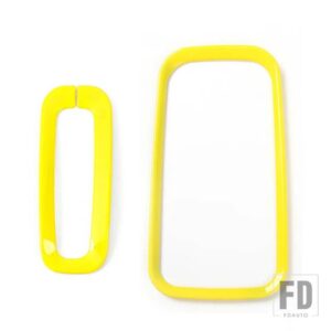 ジープ ABS ギアシフト装飾リングカバーラングラー JK 2011-17 インテリアアクセサリー - Yellow