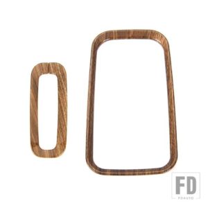 ジープ ABS ギアシフト装飾リングカバーラングラー JK 2011-17 インテリアアクセサリー - Wood Grain
