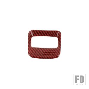 フォード ブロンコ 2021-24 ステアリングホイール装飾カバーインテリアアクセサリー - Red Carbon Fiber
