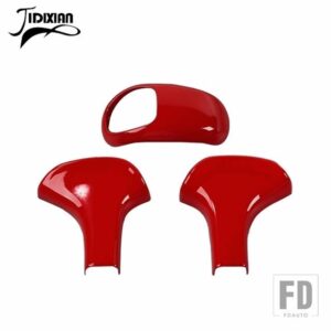 ジープ ギアシフトノブレバーヘッド装飾カバーグランドチェロキー 2014 2015 - red 3 pcs