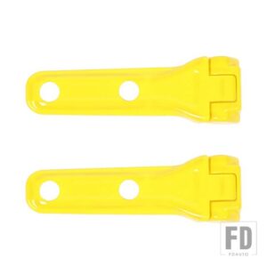 ジープ テールゲートドアスペアタイヤヒンジ装飾カバーラングラー JL 2018-24 アップ - Yellow