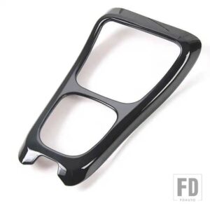 ジープ ABS インテリアギアシフトパネル装飾カバートリムアクセサリーステッカーコンパス 2017-20 - Black