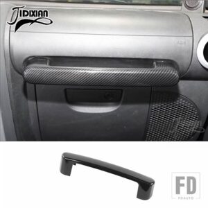 ジープ ラングラー JK 2007 2008 2009 2010 ABS 車内副パイロットハンドル装飾カバーアクセサリー - carbon fiber grain