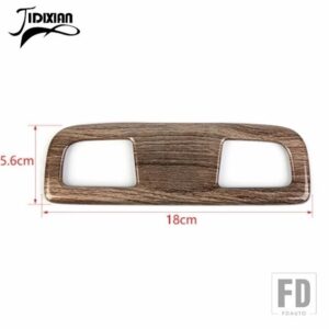シボレー 車フロントミドル読書灯ランプ装飾カバーシルバラード GMC シエラ 2019-23 アップ - B wood grain