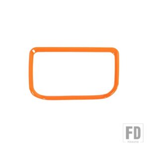 ジープ 車 4WD 四輪駆動ギアノブ装飾カバーラングラー JL グラディエーター JT 2018-24 アップ - Orange