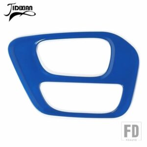 インテリアモールディング ABS ギアシフトボックスパネル装飾カバーアクセサリーダッジチャレンジャー 2015-2022 - Blue
