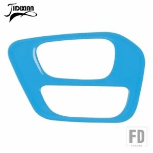インテリアモールディング ABS ギアシフトボックスパネル装飾カバーアクセサリーダッジチャレンジャー 2015-2022 - light blue