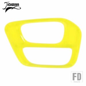 インテリアモールディング ABS ギアシフトボックスパネル装飾カバーアクセサリーダッジチャレンジャー 2015-2022 - Yellow