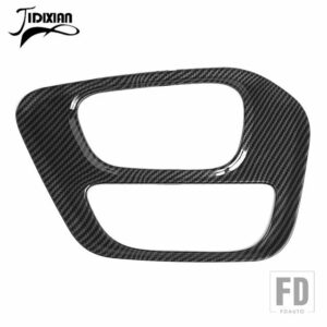 インテリアモールディング ABS ギアシフトボックスパネル装飾カバーアクセサリーダッジチャレンジャー 2015-2022 - carbon fiber grain