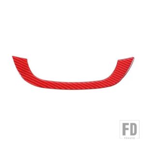 シボレー センターコンソールアームレストボックス室内装飾ストリップカバーステッカーカマロ 2012-15 - Red