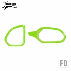 ジープ レネゲード 2016-19 アップインテリアダッシュボードサイド空調ベントアウトレット装飾カバー - light green