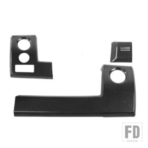 フォード インテリアモールディングカーセンターコンソールダッシュボードパネル装飾カバー F150 2009-14 - carbon fiber 3pcs