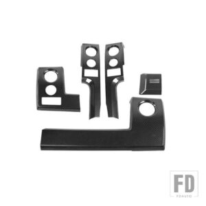 フォード インテリアモールディングカーセンターコンソールダッシュボードパネル装飾カバー F150 2009-14 - carbon fiber grain 5