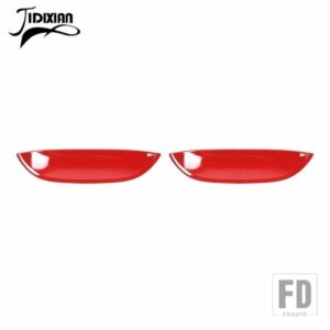 ドアハンドルボウル装飾カバー ダッジチャレンジャー 2015-24 2025 に適合 - Red