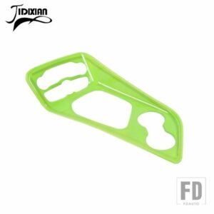車内ギアシフトカップホルダー装飾パネルカバーダッジチャレンジャー 2015-19 アップアクセサリー - light green