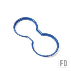ジープ ラングラー JK 2011-17 車内フロントウォーターカップホルダー装飾カバー - Blue