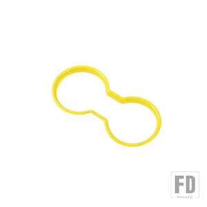 ジープ ラングラー JK 2011-17 車内フロントウォーターカップホルダー装飾カバー - Yellow