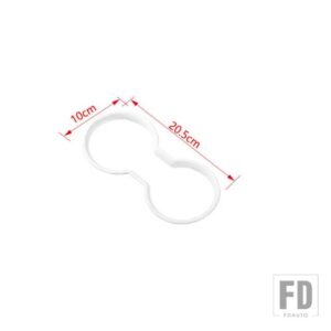 ジープ ラングラー JK 2011-17 車内フロントウォーターカップホルダー装飾カバー - White