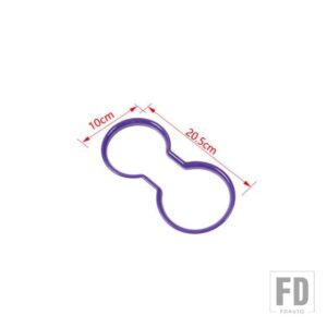 ジープ ラングラー JK 2011-17 車内フロントウォーターカップホルダー装飾カバー - PURPLE
