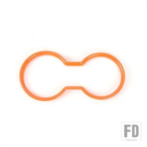 ジープ ラングラー JK 2011-17 車内フロントウォーターカップホルダー装飾カバー - Orange