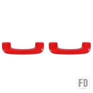 ジープ 車トップルーフグラブハンドル装飾カバー グランドチェロキー 2011-20用 - Red