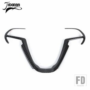 ジープ ステアリングホイール装飾カバーグランドチェロキー 2014-20 チェロキー 2014 + - Black Carbon Fiber