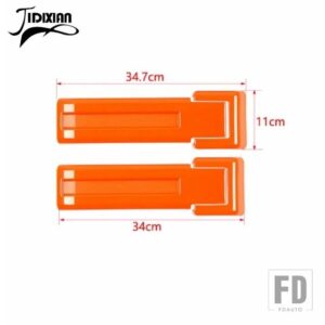 ジープ ラングラー JK 2007 2008 2009 2010-2017 車外装リアドアスペアタイヤテールゲートヒンジ装飾カバー - Orange