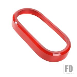 ジープ ギアシフトパネルカップホルダー装飾カバーラングラー JK 2007 2008 2009 2010 インテリアアクセサリー - Red