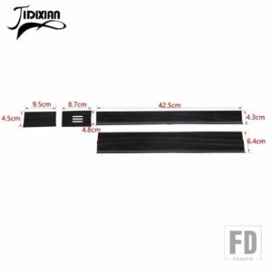 フォード ABS カーセンターコンソールダッシュボード副パイロットステアリングホイール装飾カバーステッカー F150 2015-2020 アクセサリー - Black Wood Grain