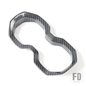 ジープ 車内ドリンクカップホルダー装飾カバー レネゲード 2016-24 アップ - carbon fiber grain