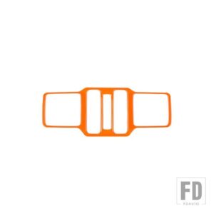ジープ 窓ボタンコントロールパネル装飾カバーステッカーラングラー JL グラディエーター JT 2018 アップアクセサリー - Orange