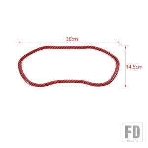 インパネダッシュボード装飾カバーアクセサリー ダッジチャレンジャー 2015-21 アップ - Red Carbon Fiber