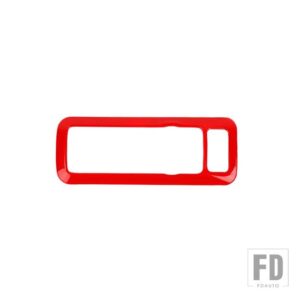 フォード ヘッドライトスイッチコントロールパネル装飾カバーブロンコスポーツ 2021-24 アップインテリアアクセサリー - Red