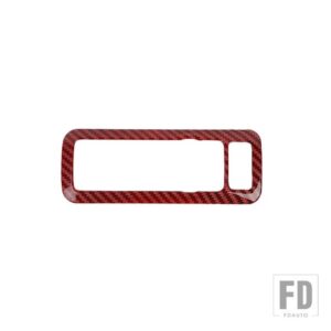 フォード ヘッドライトスイッチコントロールパネル装飾カバーブロンコスポーツ 2021-24 アップインテリアアクセサリー - Red Carbon Fiber